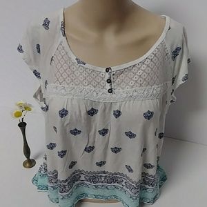 No Comment M Lace babydoll top